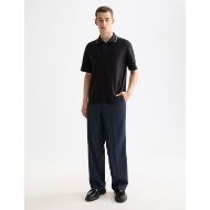 Picture of SCOTCH&SODA MEN'S STRUCTURED RELAXED FIT POLO IN DARK GREY 7