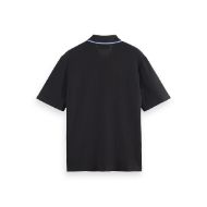 Picture of SCOTCH&SODA MEN'S STRUCTURED RELAXED FIT POLO IN DARK GREY 2