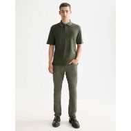 Picture of SCOTCH&SODA MEN'S STRUCTURED RELAXED FIT POLO IN DARK GREEN 7