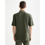 Picture of SCOTCH&SODA MEN'S STRUCTURED RELAXED FIT POLO IN DARK GREEN 5