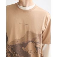 Picture of SCOTCH&SODA MEN'S LOOSE FIT OVERDYED AW T-SHIRT IN MEDIUM BEIGE 6