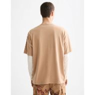 Picture of SCOTCH&SODA MEN'S LOOSE FIT OVERDYED AW T-SHIRT IN MEDIUM BEIGE 5