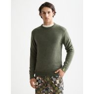 Picture of SCOTCH&SODA MEN'S SOFT KNIT REGULAR FIT CREW NECK IN DARK GREEN 4