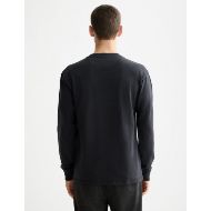 Picture of SCOTCH&SODA MEN'S SLUB HENLEY LONG SLEEVE T-SHIRT IN DARK GREY 5