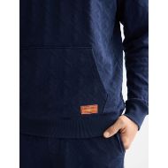 Picture of SCOTCH&SODA MEN'S JACQUARD TERRY HOODIE IN NAVY 6