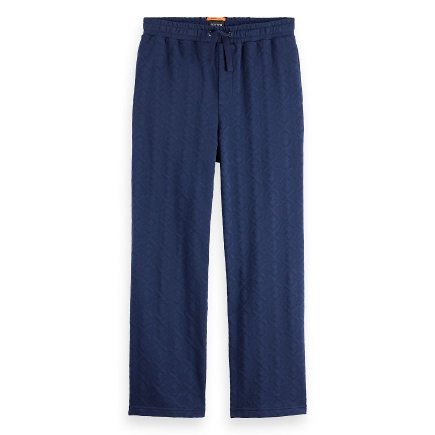 Picture of SCOTCH&SODA MEN'S JACQUARD TERRY SWEATPANTS IN NAVY