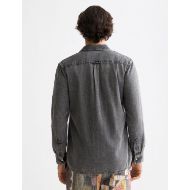 Picture of SCOTCH&SODA MEN'S WASHED 1 POCKET BLACK DENIM SHIRT IN BLACK 6