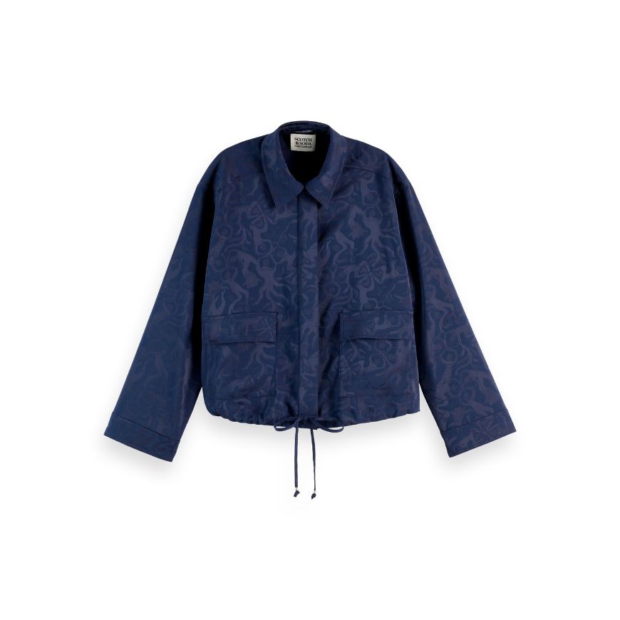 Снимка на SCOTCH&SODA WOMEN'S UTILITY SHIRT IN SKY CAPTAIN