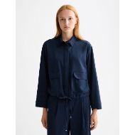 Снимка на SCOTCH&SODA WOMEN'S UTILITY SHIRT IN SKY CAPTAIN 4