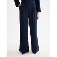 Снимка на SCOTCH&SODA WOMEN'S ELENI - HIGH RISE WIDE LEG PYJAMA PANTS IN SKY CAPTAIN 4