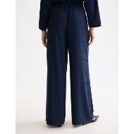 Снимка на SCOTCH&SODA WOMEN'S ELENI - HIGH RISE WIDE LEG PYJAMA PANTS IN SKY CAPTAIN 5