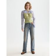 Снимка на SCOTCH&SODA WOMEN'S SMOCKED WAIST TOP IN DANCER LAVENDER 7