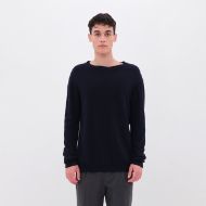 Снимка на DIRTY LAUNDRY МЪЖКИ ПУЛОВЕР CREWNECK WITH DESTROYS В ТЪМНОСИНЬО 1