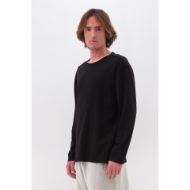 Снимка на DIRTY LAUNDRY МЪЖКА БЛУЗА OVERSIZED LONGSLEEVE WITH RAW EDGES В ЧЕРНО 2