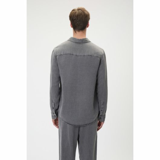 Show details for DIRTY LAUNDRY MEN'S TENCEL LINEN SHIRT IN VINTAGE GREY 3 - FanPoint Picture of DIRTY LAUNDRY MEN'S TENCEL LINEN SHIRT IN VINTAGE GREY 3