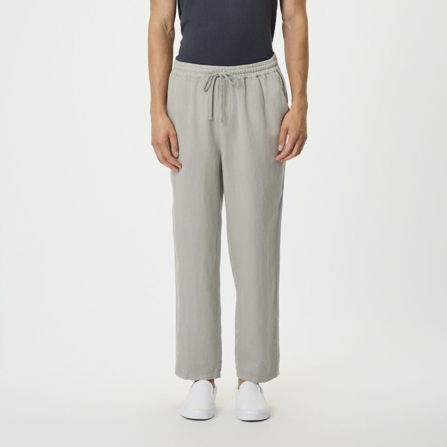 Picture of DIRTY LAUNDRY MEN'S TENCEL LINEN DRAWSTRING PANTS IN VINTAGE GREIGE