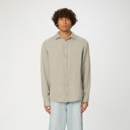 Picture of DIRTY LAUNDRY MEN'S TENCEL LINEN SHIRT IN VINTAGE GREIGE 1