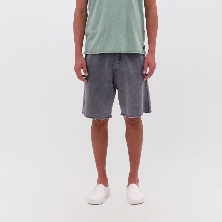 Снимка на DIRTY LAUNDRY МЪЖКИ БЕРМУДИ RAW EDGES SWEATBERMUDA В СИВО