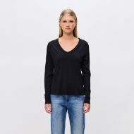 Снимка на DIRTY LAUNDRY ДАМСКА БЛУЗА V-NECK LONGSLEEVE В ЧЕРНО 1