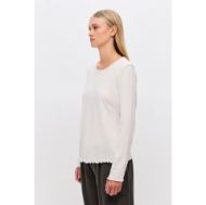 Снимка на DIRTY LAUNDRY ДАМСКА БЛУЗА SLIMFIT LONGSLEEVE WITH REVERSE SEAMS В БЯЛО 2