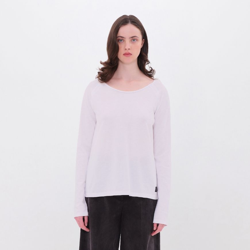 Снимка на DIRTY LAUNDRY ДАМСКА БЛУЗА RAGLAN LONGSLEEVE В БЯЛО