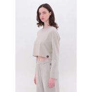 Снимка на DIRTY LAUNDRY ДАМСКА БЛУЗА BOXY LONGSLEEVE В СИВО-БЕЖОВО 2