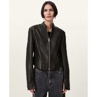 Снимка на ALLSAINTS ДАМСКО КОЖЕНО ЯКЕ SADLER В ЧЕРНО 4