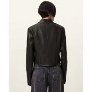 Снимка на ALLSAINTS ДАМСКО КОЖЕНО ЯКЕ SADLER В ЧЕРНО 3