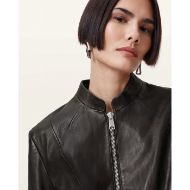 Снимка на ALLSAINTS ДАМСКО КОЖЕНО ЯКЕ SADLER В ЧЕРНО 5