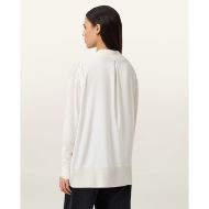Снимка на ALLSAINTS ДАМСКИ ПУЛОВЕР BERN PANEL V NECK В БЯЛО 2