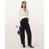 Снимка на ALLSAINTS ДАМСКИ ПУЛОВЕР BERN PANEL V NECK В БЯЛО 5