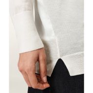 Снимка на ALLSAINTS ДАМСКИ ПУЛОВЕР BERN PANEL V NECK В БЯЛО 3