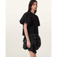 Picture of ALLSAINTS WOMEN'S HITCH LEATHER SKIRT IN BLACK 3