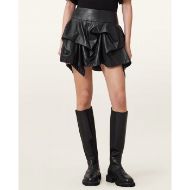 Picture of ALLSAINTS WOMEN'S HITCH LEATHER SKIRT IN BLACK 5
