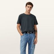 Picture of ALLSAINTS MEN'S BODEGA SHORT SLEEVE CREW T-SHIRT IN SUNIL BLUE 1