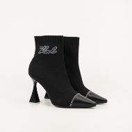 Снимка на KARL LAGERFELD ДАМСКИ БОТУШИ ДО ГЛЕЗЕНА DEBUT II MIX KNIT ОТ ЧЕРЕН ПЛЕТЕН ТЕКСТИЛ 2