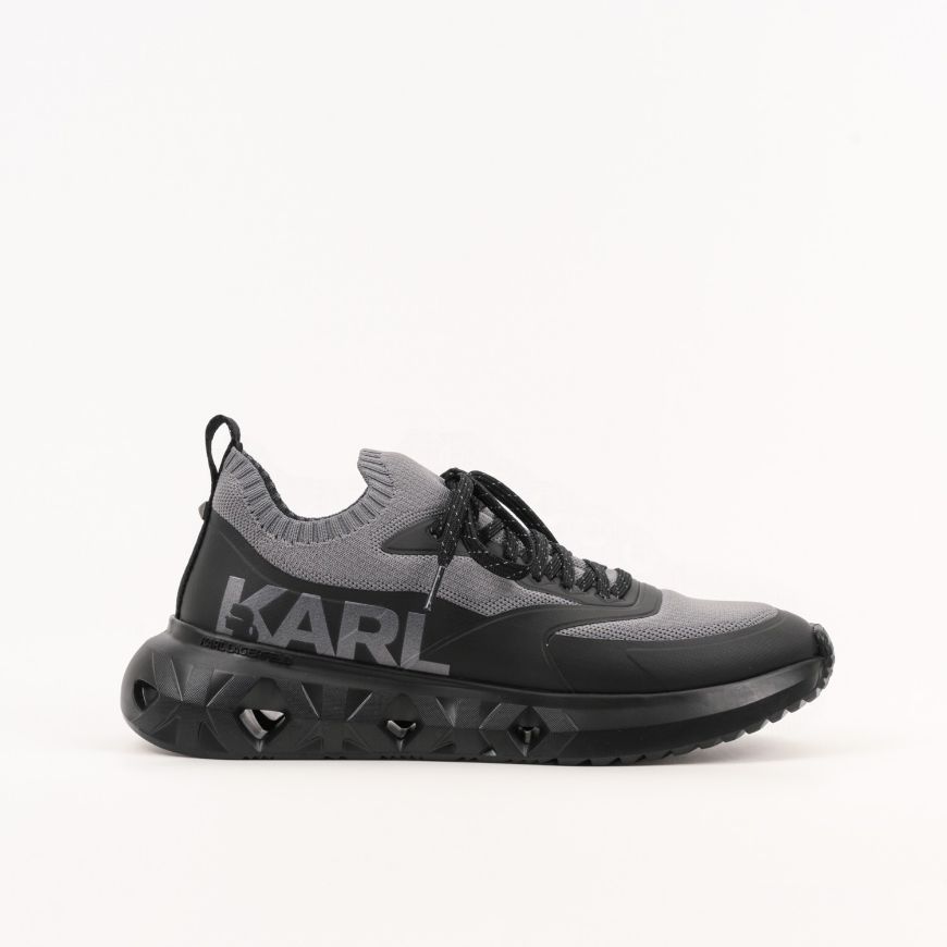Picture of KARL LAGERFELD MEN'S K/KITE RUN KNIT SOCK LO IN GREY & BLACK