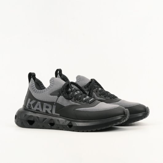 Show details for KARL LAGERFELD MEN'S K/KITE RUN KNIT SOCK LO IN GREY & BLACK 2 - FanPoint Picture of KARL LAGERFELD MEN'S K/KITE RUN KNIT SOCK LO IN GREY & BLACK 2