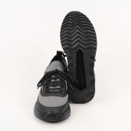 Picture of KARL LAGERFELD MEN'S K/KITE RUN KNIT SOCK LO IN GREY & BLACK 5