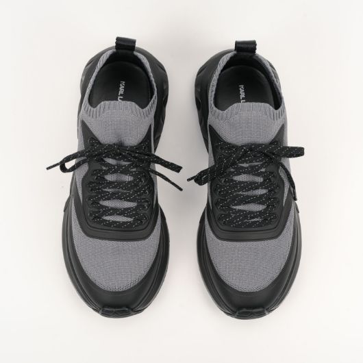 Show details for KARL LAGERFELD MEN'S K/KITE RUN KNIT SOCK LO IN GREY & BLACK 3 - FanPoint Picture of KARL LAGERFELD MEN'S K/KITE RUN KNIT SOCK LO IN GREY & BLACK 3