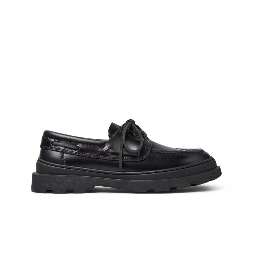 Picture of CAMPER MEN'S BRUTUS LEATHER MOCCASIN IN BLACK