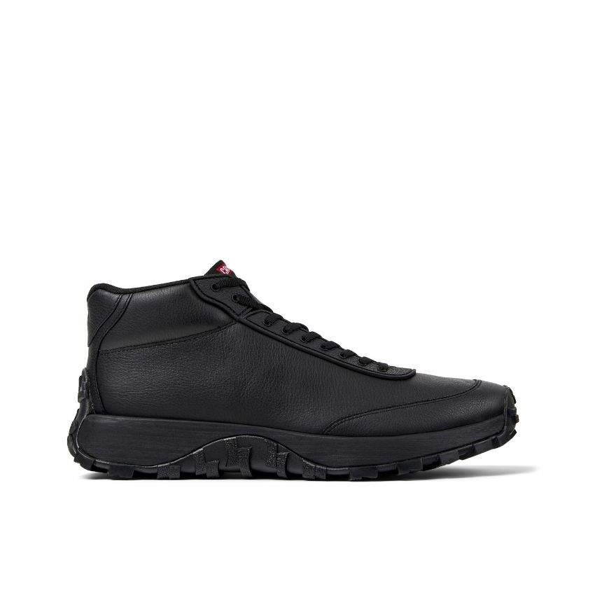 Picture of CAMPER MEN'S DRIFT TRAIL HIGH LEATHER SNEAKERS IN BLACK