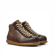 Picture of CAMPER MEN'S PELOTAS ARIEL LEATHER ANKLE BOOTS IN BROWN 2