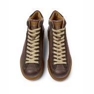 Picture of CAMPER MEN'S PELOTAS ARIEL LEATHER ANKLE BOOTS IN BROWN 3