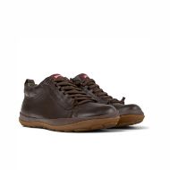 Picture of CAMPER MEN'S PEU PISTA GM LEATHER ANKLE BOOTS IN DARK BROWN 2