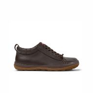Picture of CAMPER MEN'S PEU PISTA GM LEATHER ANKLE BOOTS IN DARK BROWN 1