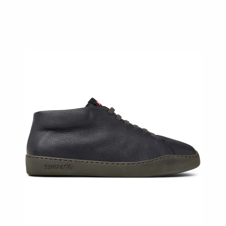 Picture of CAMPER MEN'S PEU TOURING LEATHER SNEAKERS IN BLACK