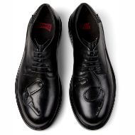 Picture of CAMPER MEN'S TWINS LEATHER SHOES IN BLACK 3