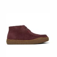 Picture of CAMPER WOMEN'S PEU TERRENO LEATHER ANKLE BOOTS IN BURGUNDY 1