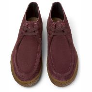 Picture of CAMPER WOMEN'S PEU TERRENO LEATHER ANKLE BOOTS IN BURGUNDY 3